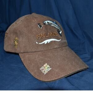 Allan Flink Finland Baseball Cap Hat Adjustable Strap Embroidered Souvenirer